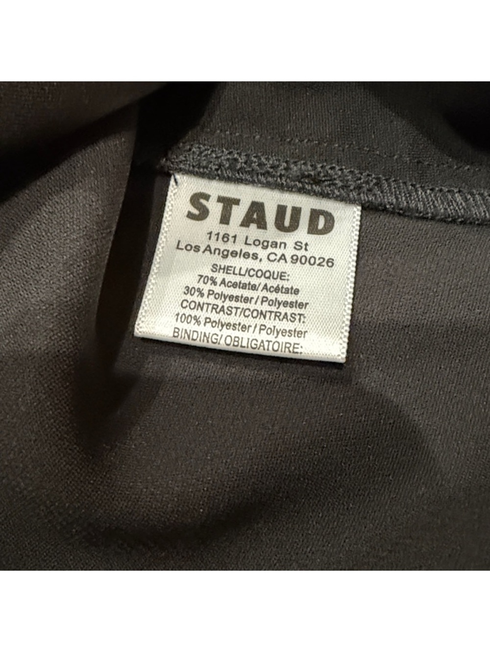 STAUD Effie Dress In Black Stardust - Picture 6 of 8